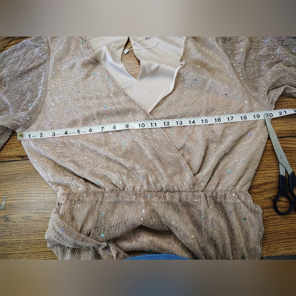 Baltic Born Shimmering Gold Maxi Dress - Picture 8 of 16